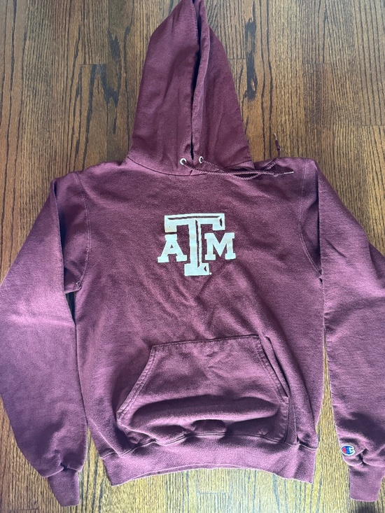 Champion Other - Texas A&M Champion Maroon White Lettering Hoodie Size S